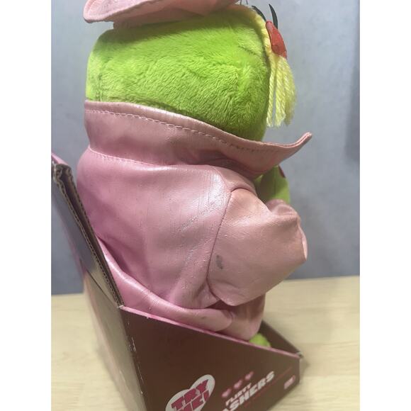 VTG Gemmy Heart Flirty Flasher Dancing/Singing Frog Plays It’s Raining Men 14" - Picture 4 of 6